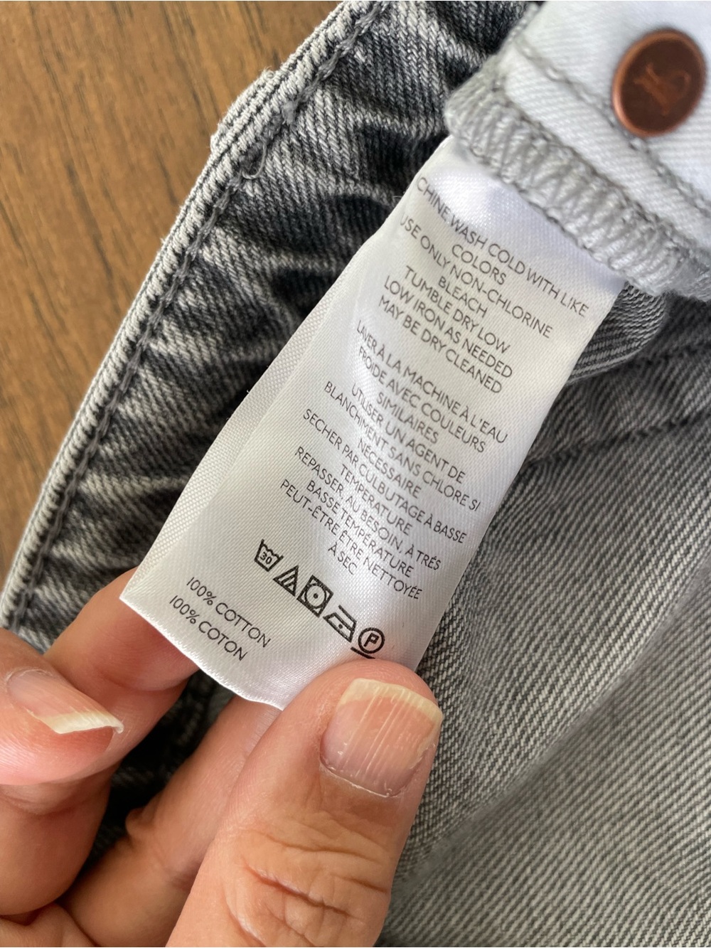 Pilcro Gray Wide-leg Jeans - Picture 6 of 6